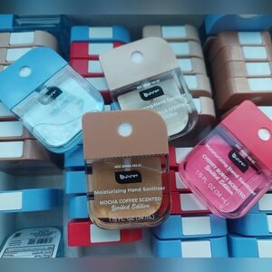 New 4 Pcs Moisturizing HAND Sanitizer Blueberry Mocha Cherry Vanilla B PURE